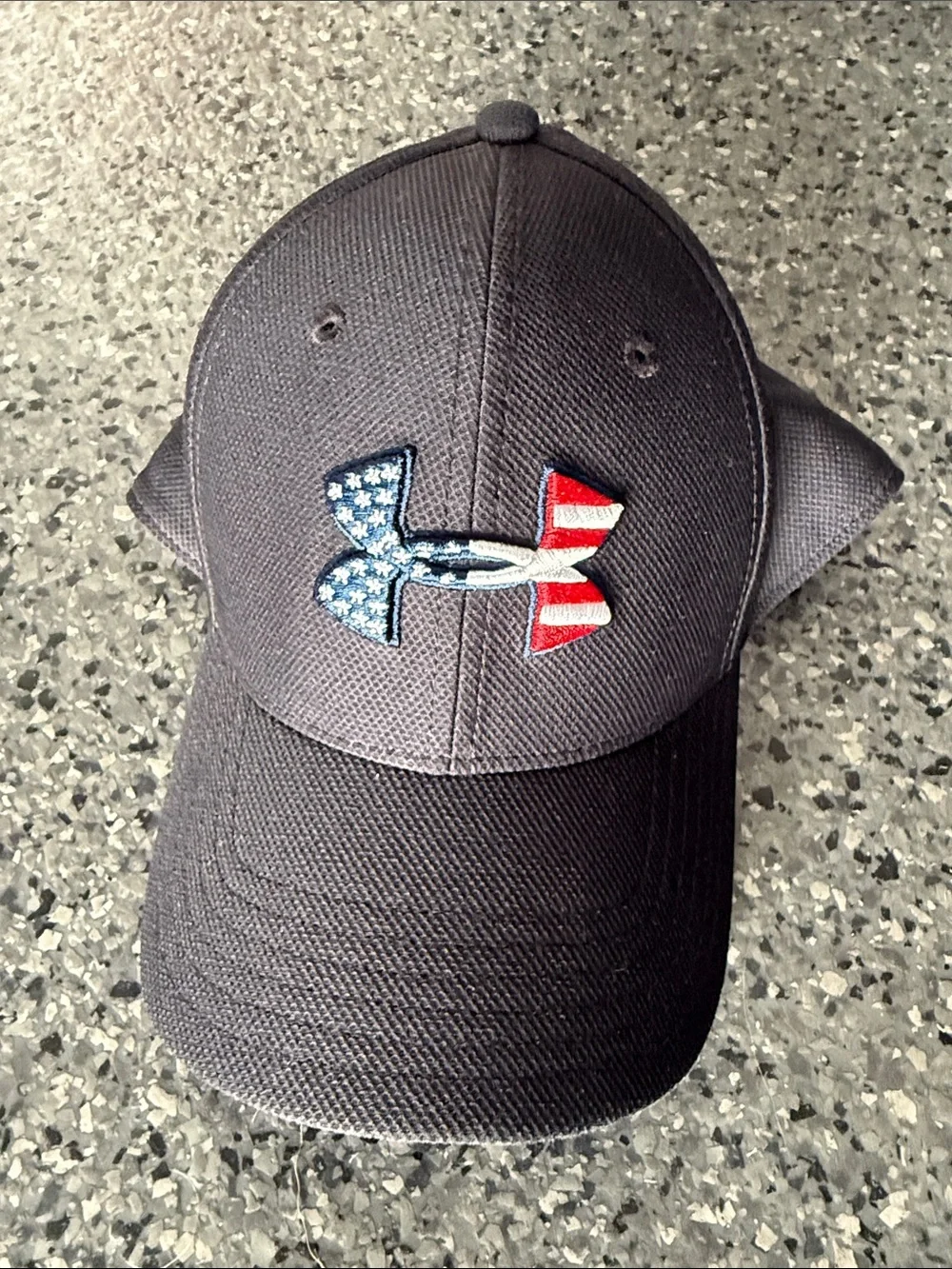 Under Armour Black Cap with Stars & Stripes Logo